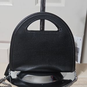 Coach NWT Top Handle Card Case Wallet with Silver Crossbody Chain